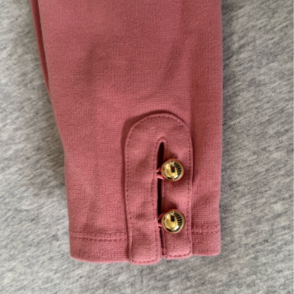 Janie and Jack Pink Leggings with bottom detail 2T